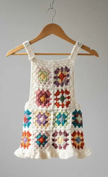 Vestido Infantil de Crochê