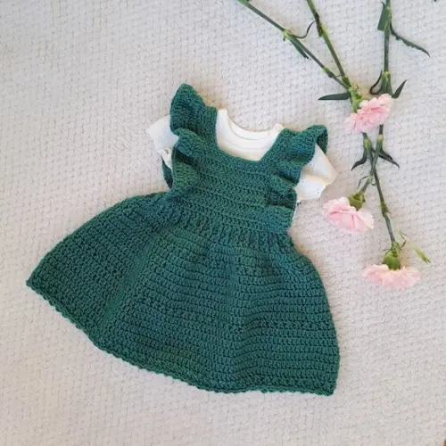 Vestido Infantil de Crochê