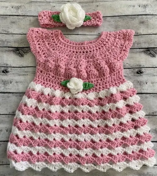Vestido para Bebê Crochê