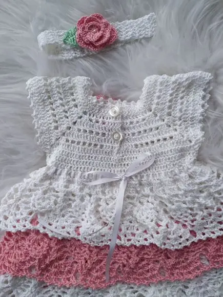 Vestido para Bebê Crochê