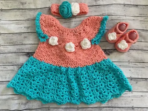 Vestido para Bebê Crochê