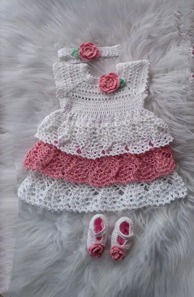 Vestido para Bebê Crochê
