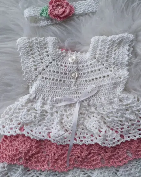 Vestido para Bebê Crochê