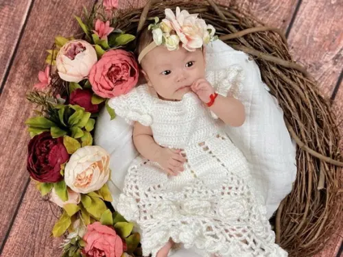 Vestido para Bebê em Crochê