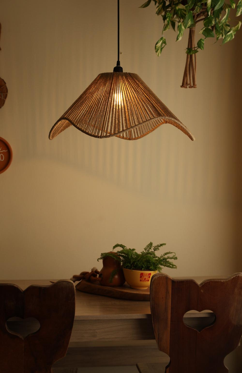 Luminária Pendente Orgânica de teto - 60CM