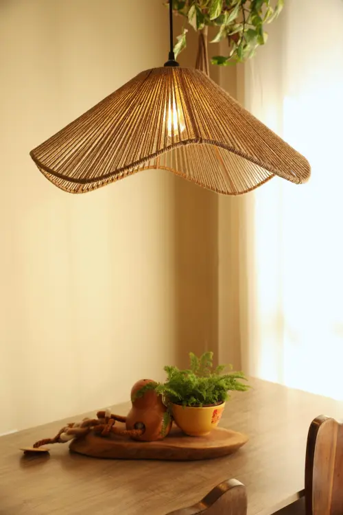 Luminária Pendente Orgânica de teto - 60CM