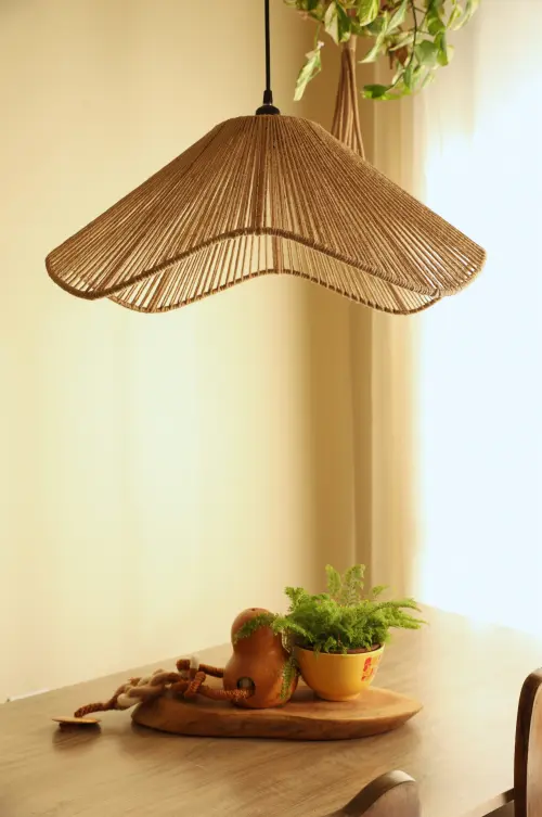 Luminária Pendente Orgânica de teto - 60CM
