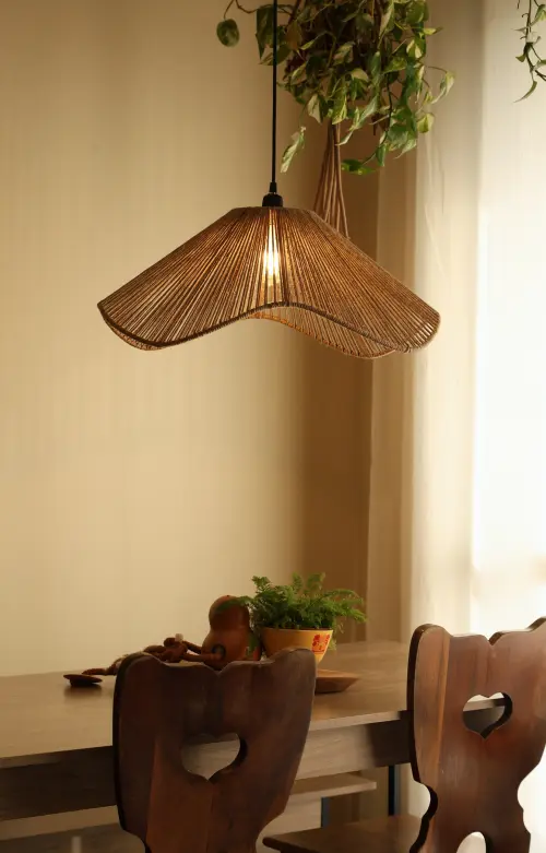 Luminária Pendente Orgânica de teto - 60CM