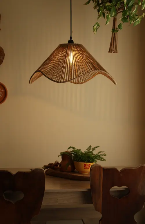 Luminária Pendente Orgânica de teto - 70cm