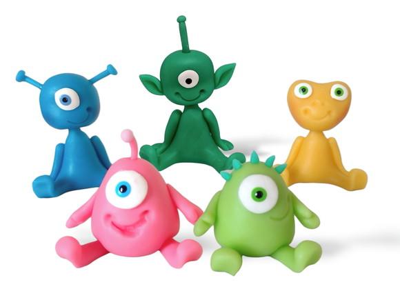 Monstrinhos alienígenas tema espaço lembrancinhas