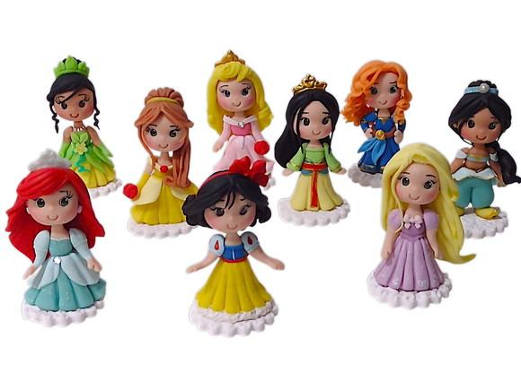 Aplique Princesas 3D de biscuit