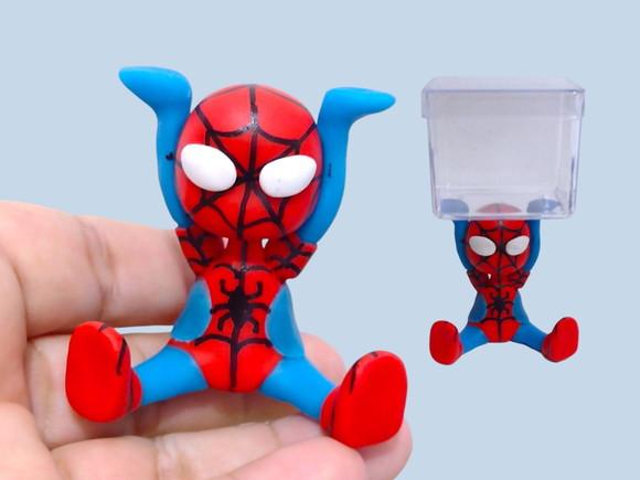 Aplique homem aranha suporte para caixinha acrílica