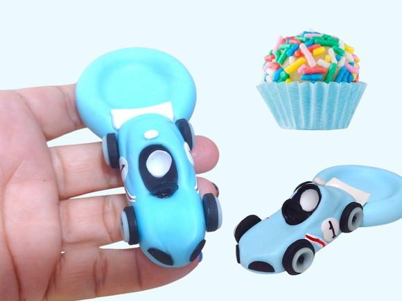 Forminha para Docinho em Biscuit Tema Carrinho de Corrida Luxo