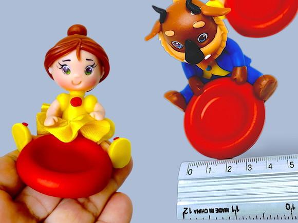 Forminhas para Docinhos em Biscuit Tema A Bela e a Fera