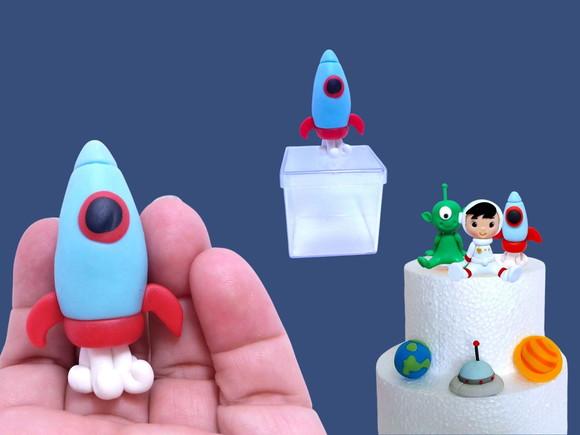 Apliques Astronauta em Biscuit para Lembrancinhas