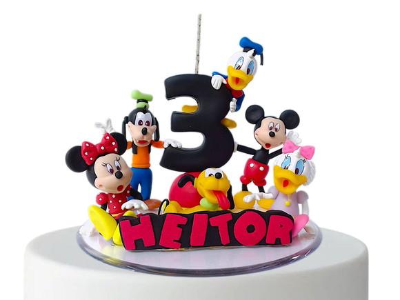 Vela Turma do Ratinho com Nome da Criança