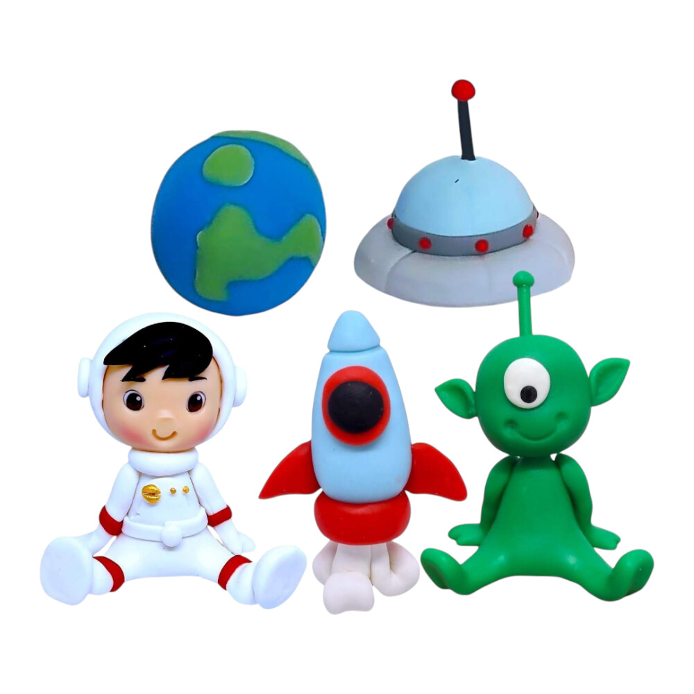 Apliques Astronauta em Biscuit para Lembrancinhas