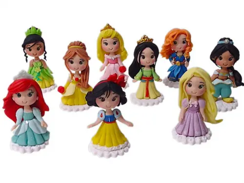 Aplique Princesas 3D de biscuit