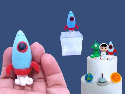 Apliques Astronauta em Biscuit para Lembrancinhas
