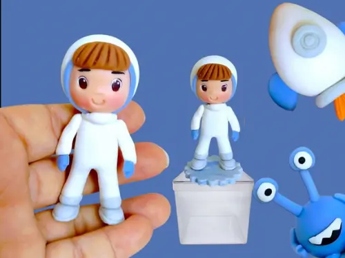 Kit Astronauta, Alien e Foguete Biscuit para Lembrancinhas