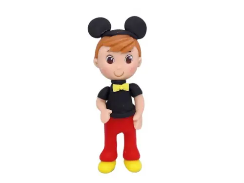 Boneco de Biscuit com Orelhas de Ratinho Lembrancinha