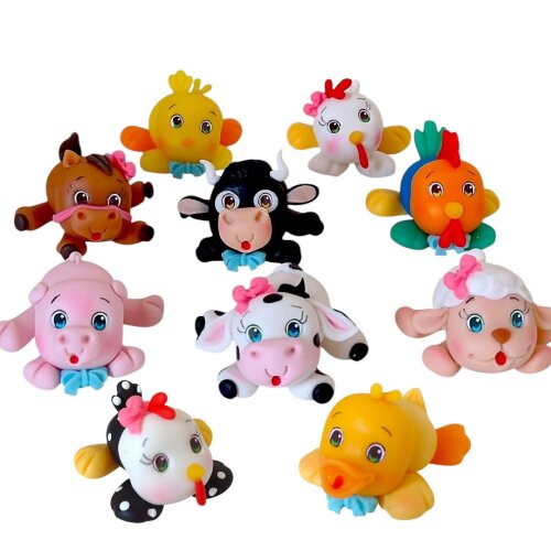 Animais da Fazendinha em biscuit lembrancinhas