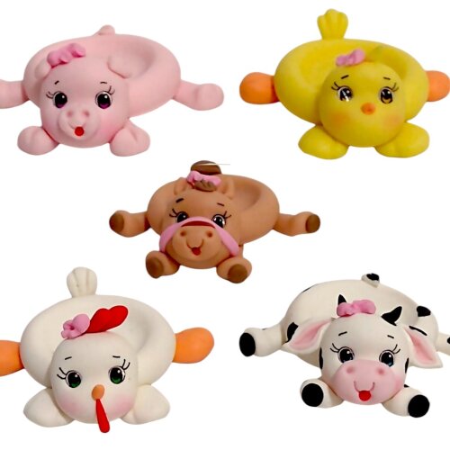 Forminhas para Doces Fazendinha em biscuit