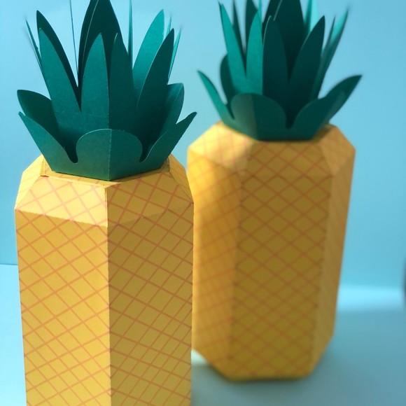 Abacaxi 3D Kit com 2 unidades!