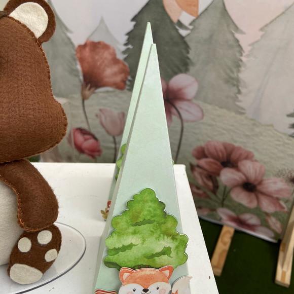 Caixa Cone Personalizada no Tema Bosque!