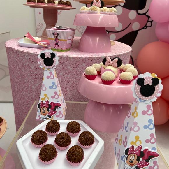 Caixa Cone Personalizada no Tema Minnie