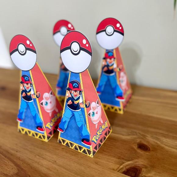 Caixa Cone Personalizada no Tema Pokémon!