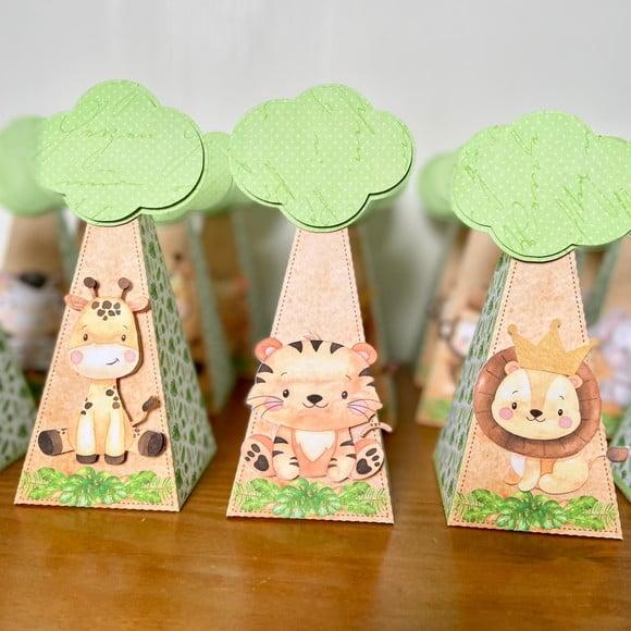 Caixa Cone Personalizada no Tema Safari!