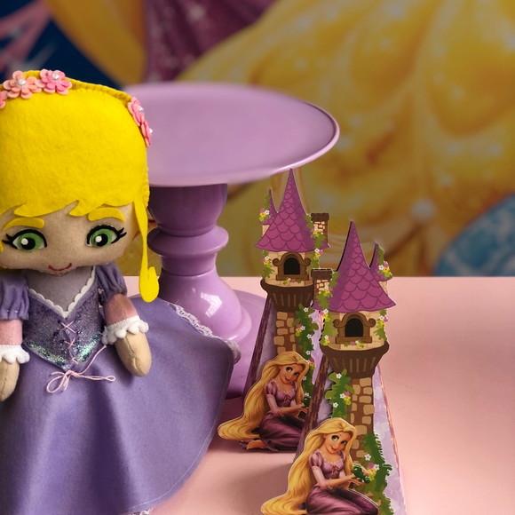 Caixa Cone Personalizada No Tema Rapunzel