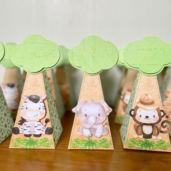 Caixa Cone Personalizada no Tema Safari!