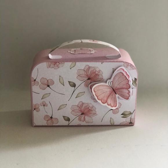 Caixa Lembrancinha Maleta Personalizada no Tema Jardim!
