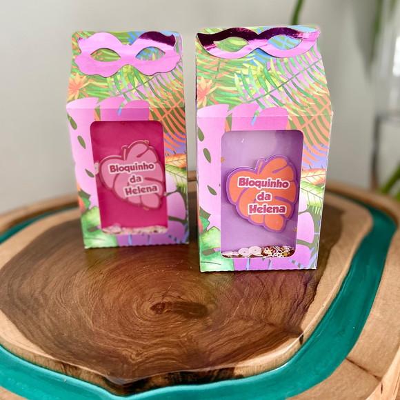 Caixa Milk com Shaker no Tema Carnaval Tropical!