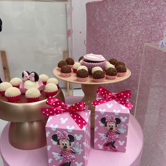 Caixa Milk Personalizada no Tema Minnie Rosa!!!