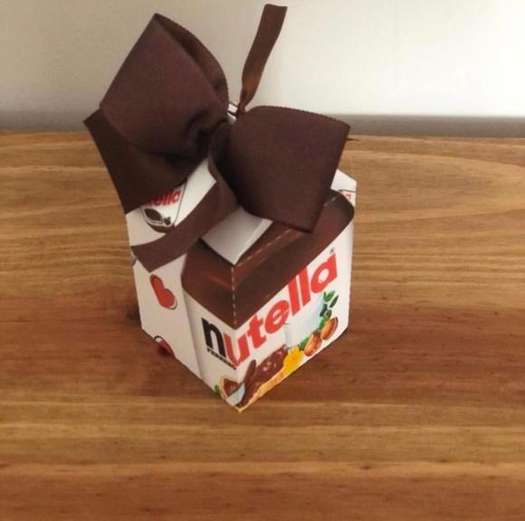Caixa Milk Personalizada no tema Nutella