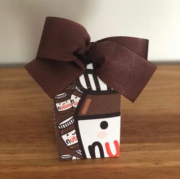 Caixa Milk Personalizada no tema Nutella