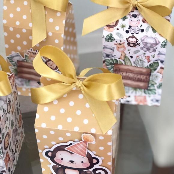 Caixa Milk Personalizada no tema Safari
