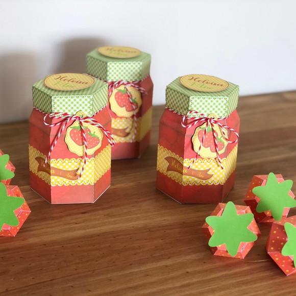 Caixa Pote de Geleia Personalizada no tema Frutinha!