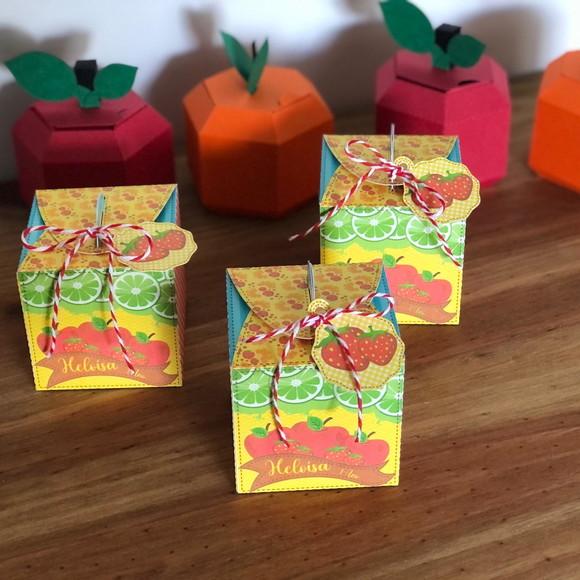 Caixa Sacola Personalizada no tema Frutinha!!!