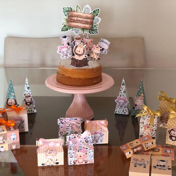 Caixa Sacola Personalizada no tema Safari!