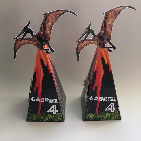 Caixas Cone Personalizada no tema Dinossauro Jurassic Park