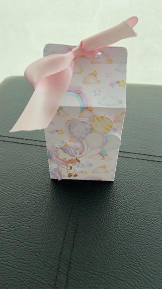 Caixas Milk Personalizada Unicórnio