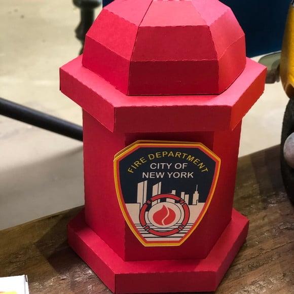 Hidrante 3d Personalizado No Tema Bombeiros De New York
