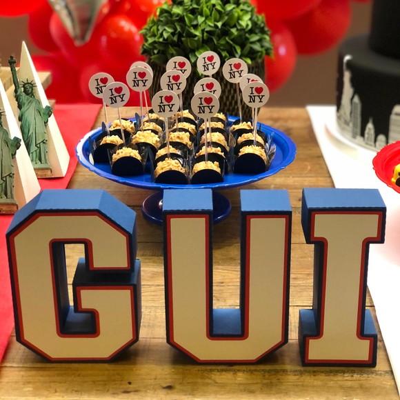 Letras e Números 3D! Personalizado na cor e tema da festa!