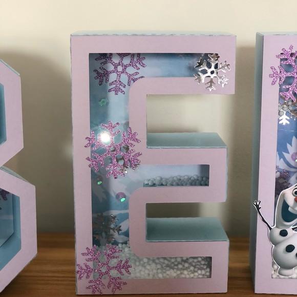 Letras e Números 3D! Personalizado na cor e tema da festa!