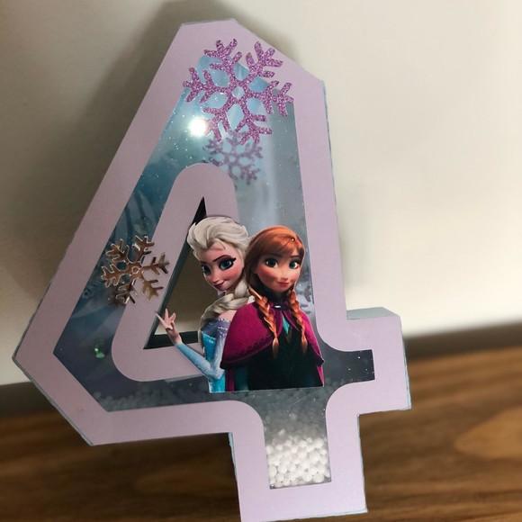 Letras e Números 3D! Personalizado na cor e tema da festa!