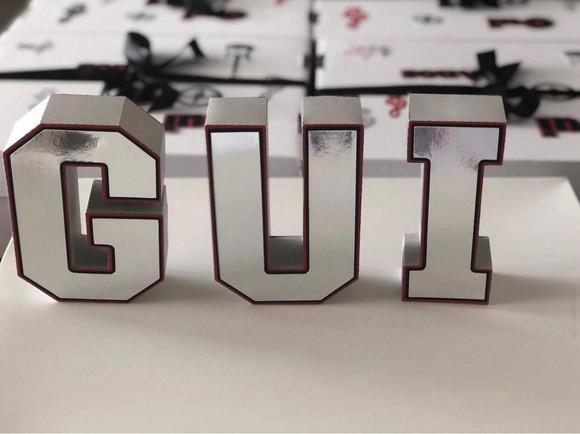 Letras e Números 3D! Personalizado na cor e tema da festa!